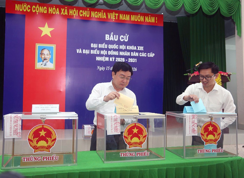 Cử tri Tây Ninh phấn khởi đi bầu cử từ sớm - ảnh 3