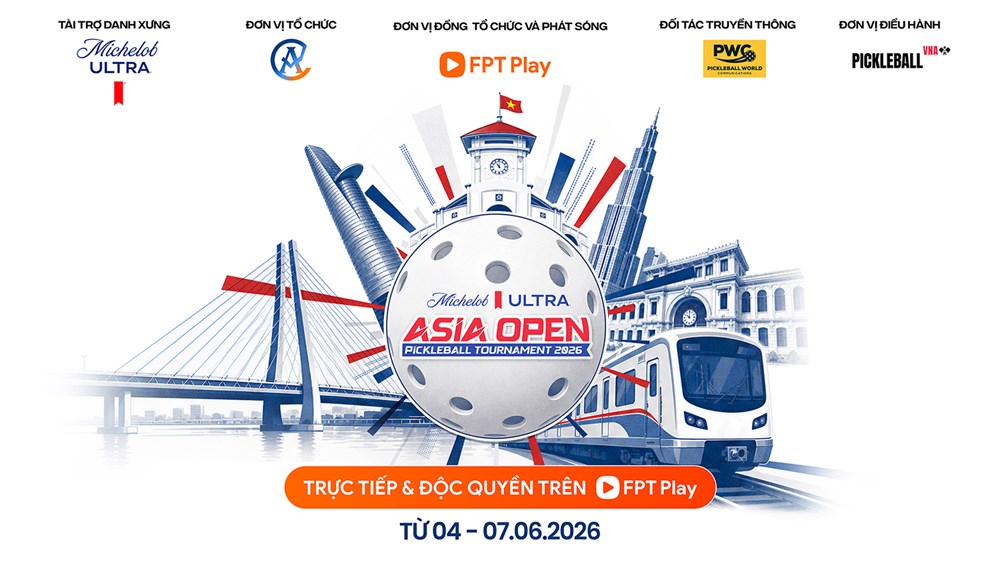 Gần 600 tay vợt tranh tài giải Pickleball Michelob ULTRA - châu Á mở rộng - ảnh 1
