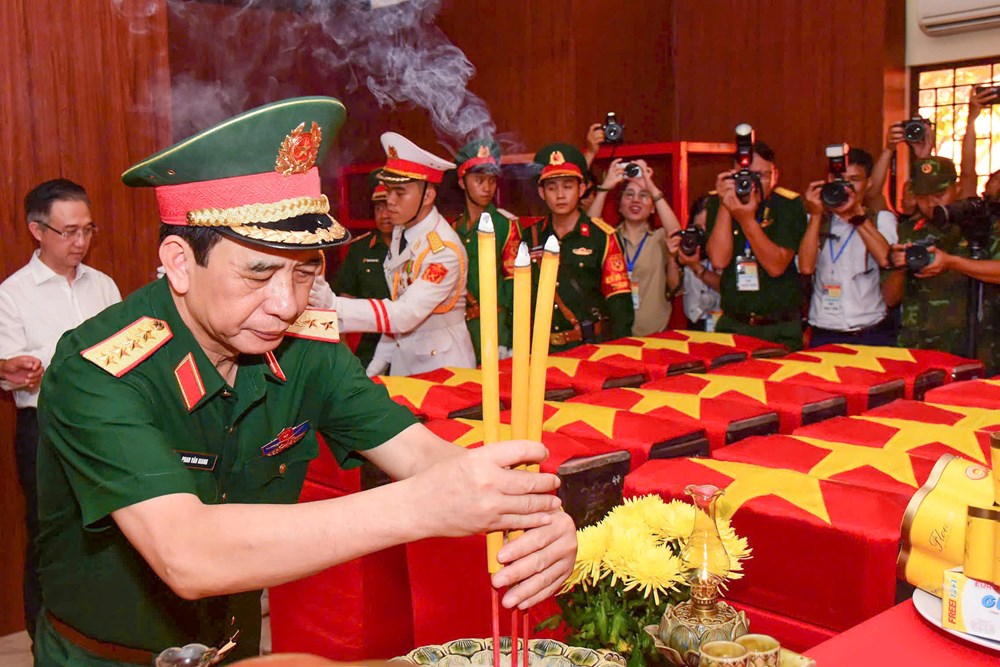TP.HCM: Quy tập thêm 12 bộ hài cốt liệt sĩ tại Công viên Lê Thị Riêng - ảnh 1