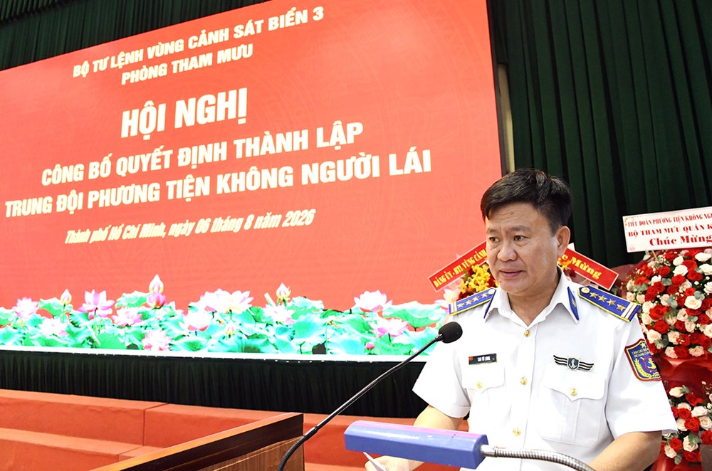 Thành lập Trung đội Phương tiện không người lái thuộc Vùng Cảnh sát biển 3 - ảnh 2