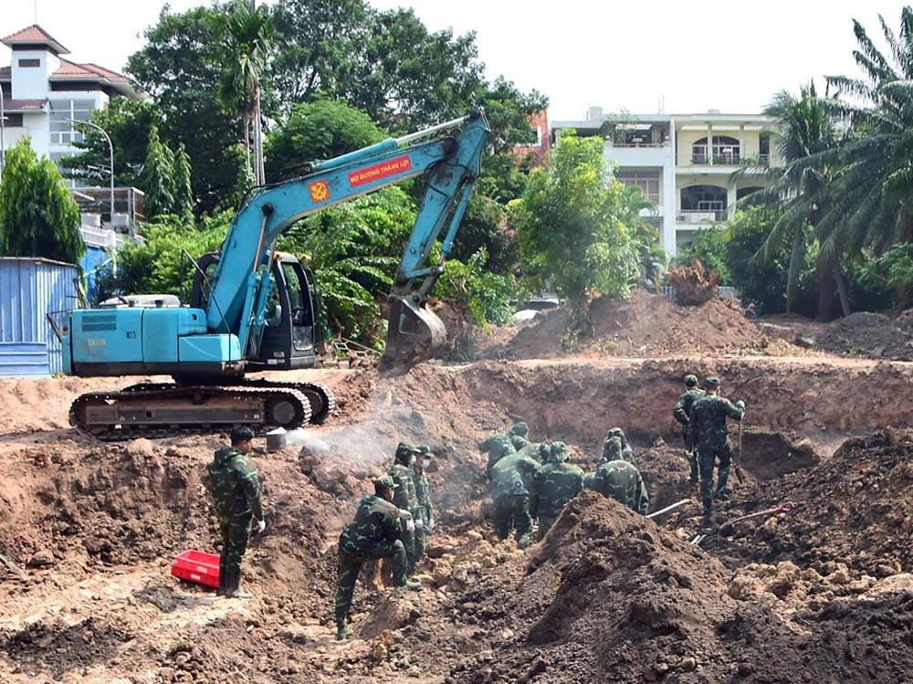 Đã quy tập 592 bộ hài cốt liệt sĩ tại Công viên Lê Thị Riêng - ảnh 1
