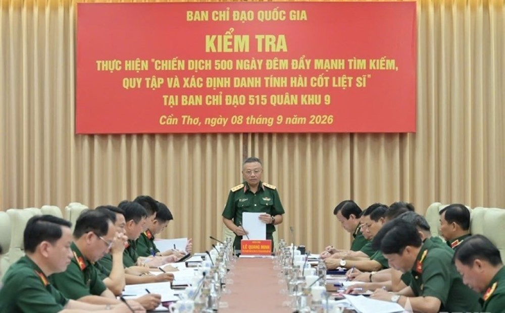 Ban Chỉ đạo 515 quốc gia làm việc với Quân khu 9 và TP. Cần Thơ - ảnh 1
