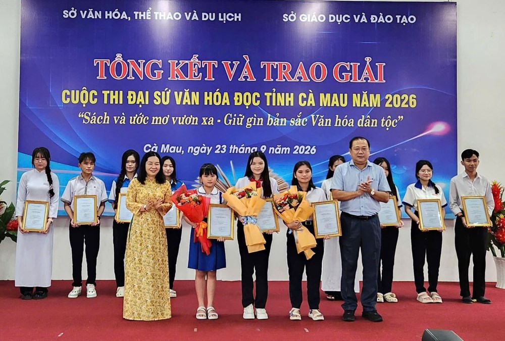 81 học sinh Cà Mau đạt giải cuộc thi “Đại sứ Văn hóa đọc năm 2026“ - ảnh 3