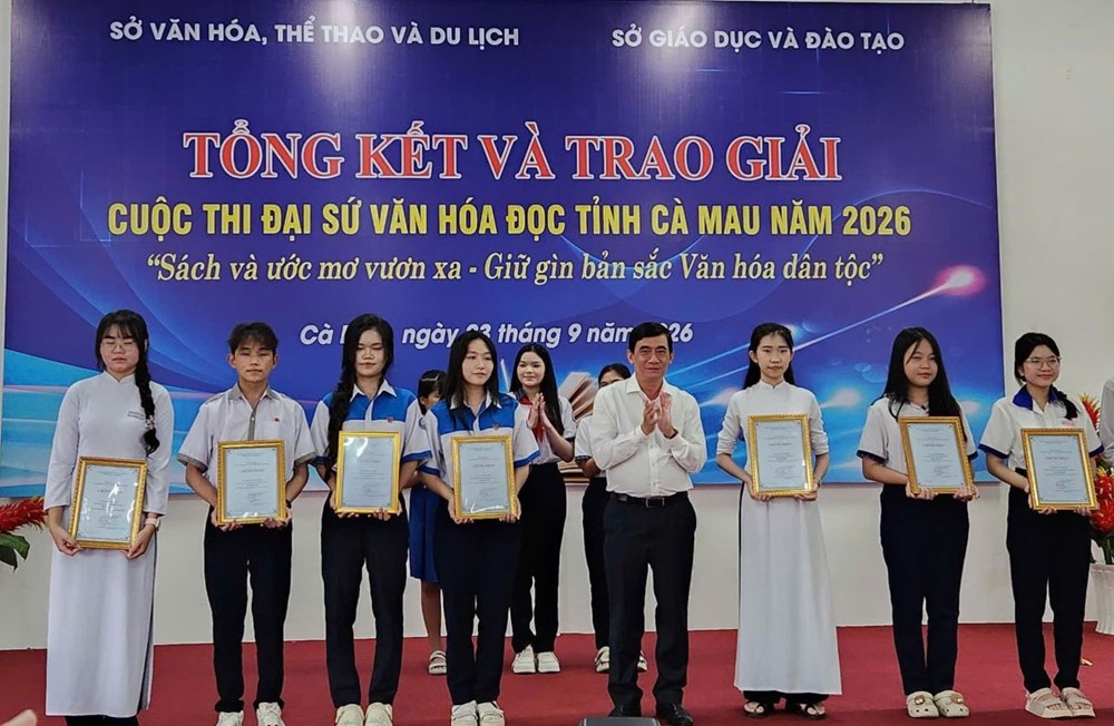 81 học sinh Cà Mau đạt giải cuộc thi “Đại sứ Văn hóa đọc năm 2026“ - ảnh 2