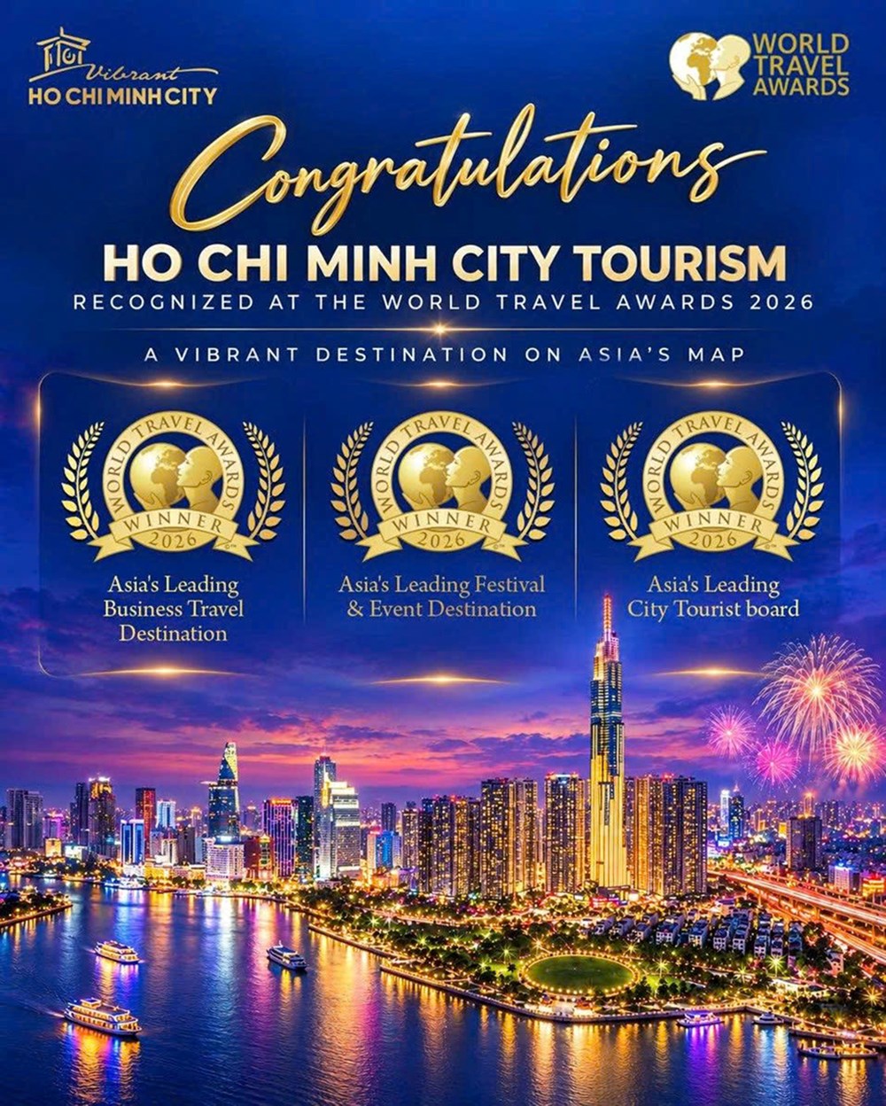 TP.HCM được vinh danh 3 hạng mục giải thưởng hàng đầu châu Á - ảnh 1