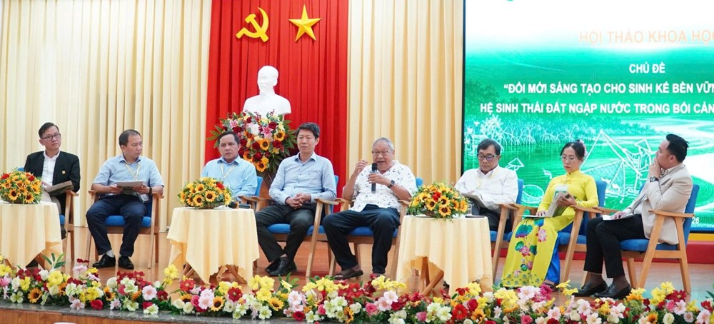 Tìm sinh kế bền vững cho người dân vùng đất ngập nước ở ĐBSCL - ảnh 1