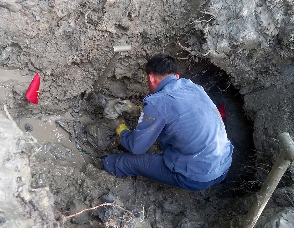 Đồng Tháp quy tập 16 bộ hài cốt liệt sĩ trong vườn cây ăn trái của người dân - ảnh 1
