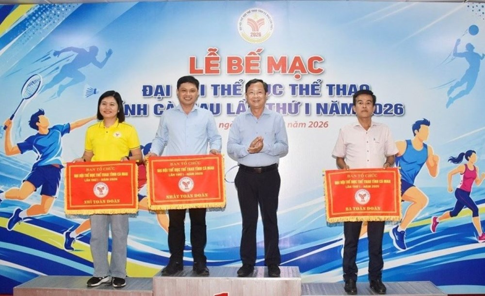 Trao 494 huy chương cho các đơn vị tham dự Đại hội TDTT tỉnh Cà Mau năm 2026 - ảnh 2