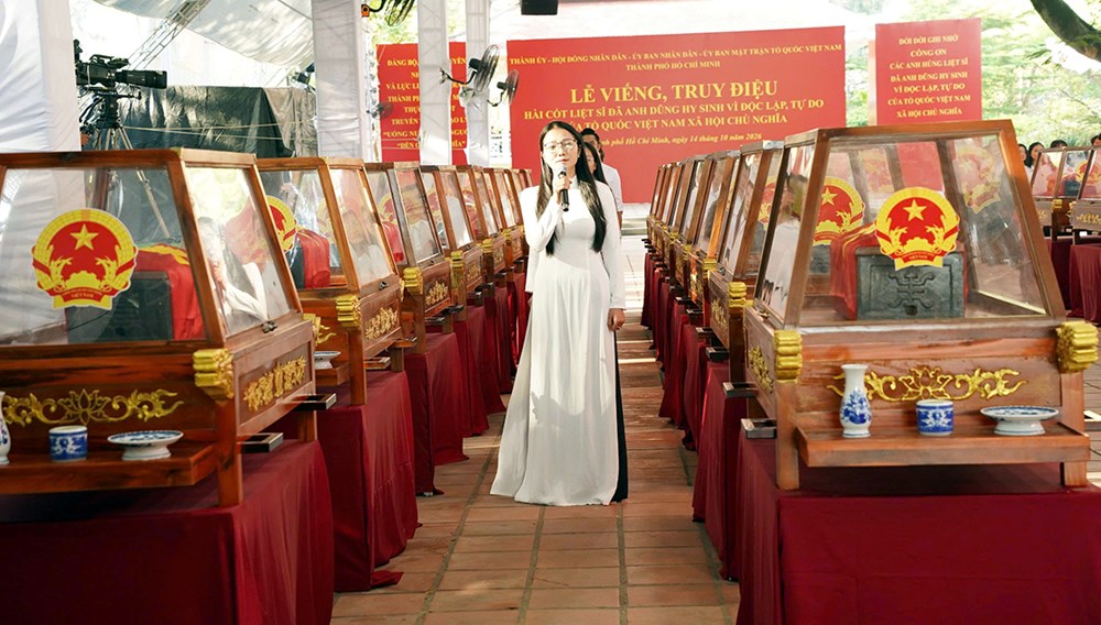 Truyền hình trực tiếp Lễ viếng, Lễ truy điệu và an táng hài cốt liệt sĩ tại TP.HCM - ảnh 2