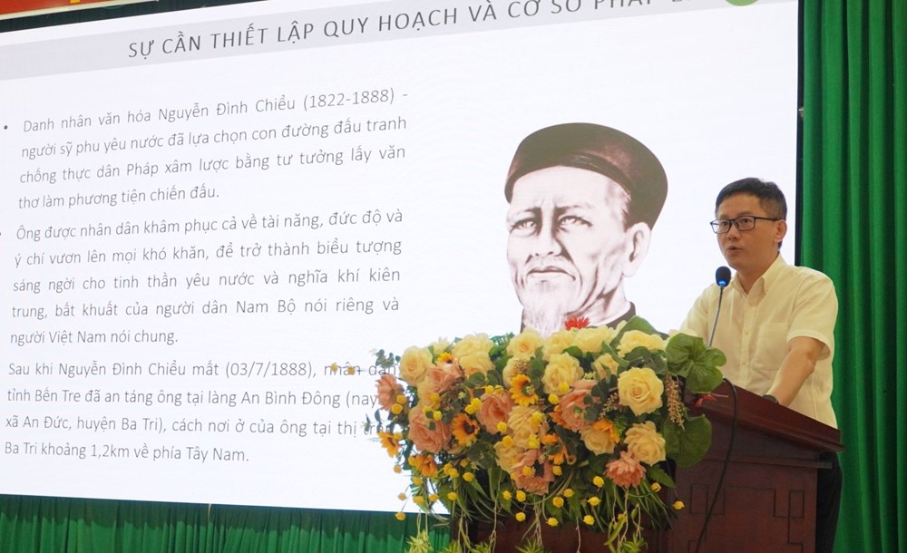 Vĩnh Long: Xây dựng khu lưu niệm Nguyễn Đình Chiểu trở thành điểm đến văn hóa đặc sắc - ảnh 2