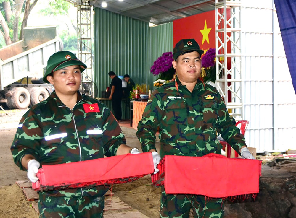 Thêm 12 bộ hài cốt liệt sĩ được phát hiện, quy tập tại Công viên Lê Thị Riêng - ảnh 5
