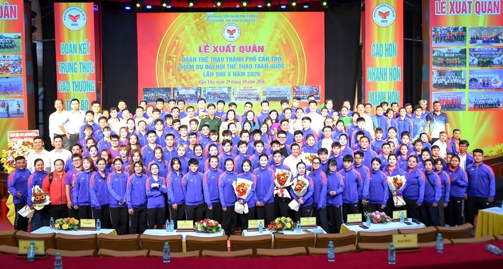 Cần Thơ phấn đấu giành 34 HCV tại Đại hội Thể thao toàn quốc 2026 - ảnh 1