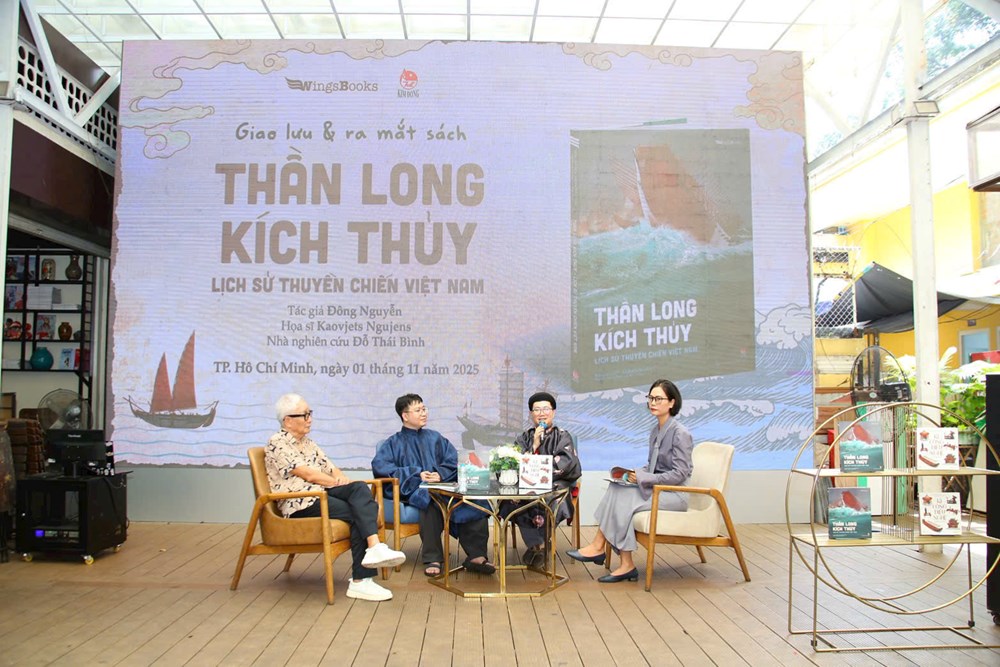 Giao lưu và ra mắt sách “Thần long kích thuỷ - Lịch sử thuyền chiến Việt Nam” - ảnh 1