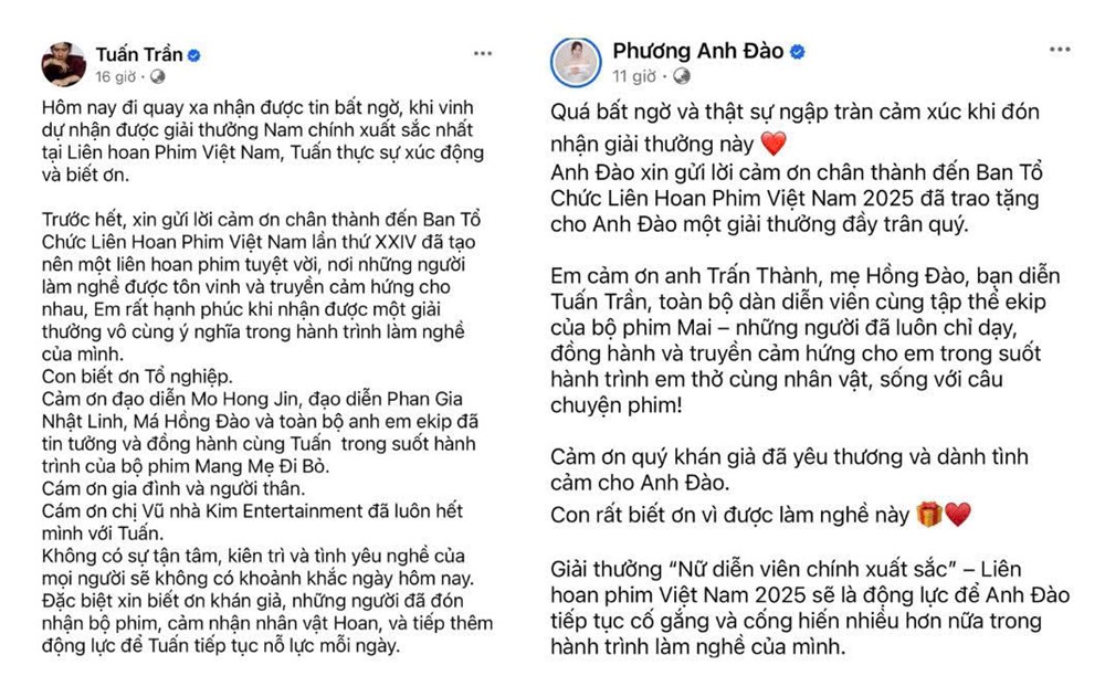 Niềm vui vỡ oà của nghệ sĩ tại Liên hoan Phim Việt Nam lần thứ XXIV - ảnh 2