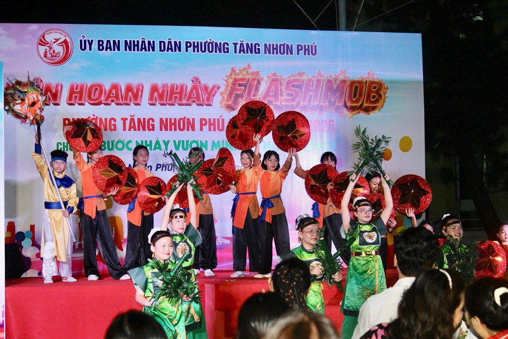 Sôi động Liên hoan nhảy Flashmob phường Tăng Nhơn Phú lần I - ảnh 2