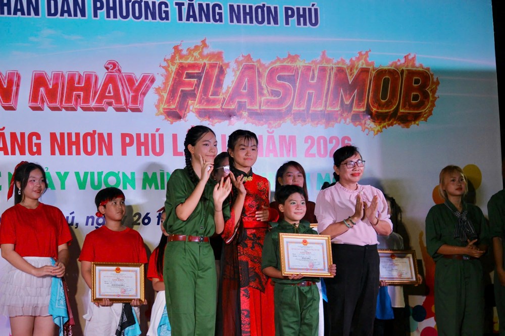 Sôi động Liên hoan nhảy Flashmob phường Tăng Nhơn Phú lần I - ảnh 4