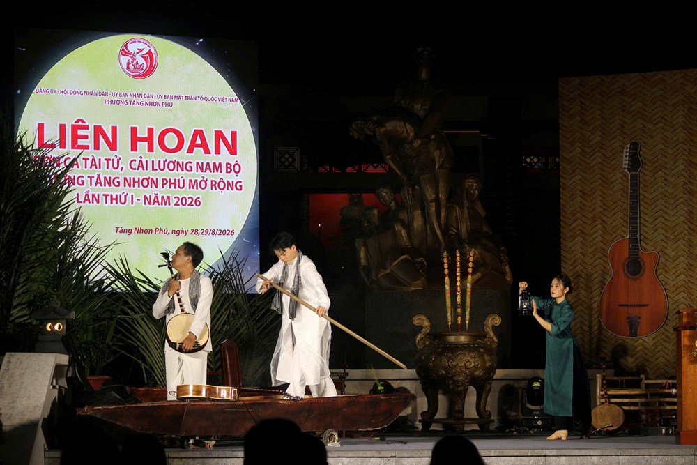 11 đội thi hội ngộ tại Liên hoan Đờn ca tài tử - Cải lương Nam Bộ phường Tăng Nhơn Phú - ảnh 3