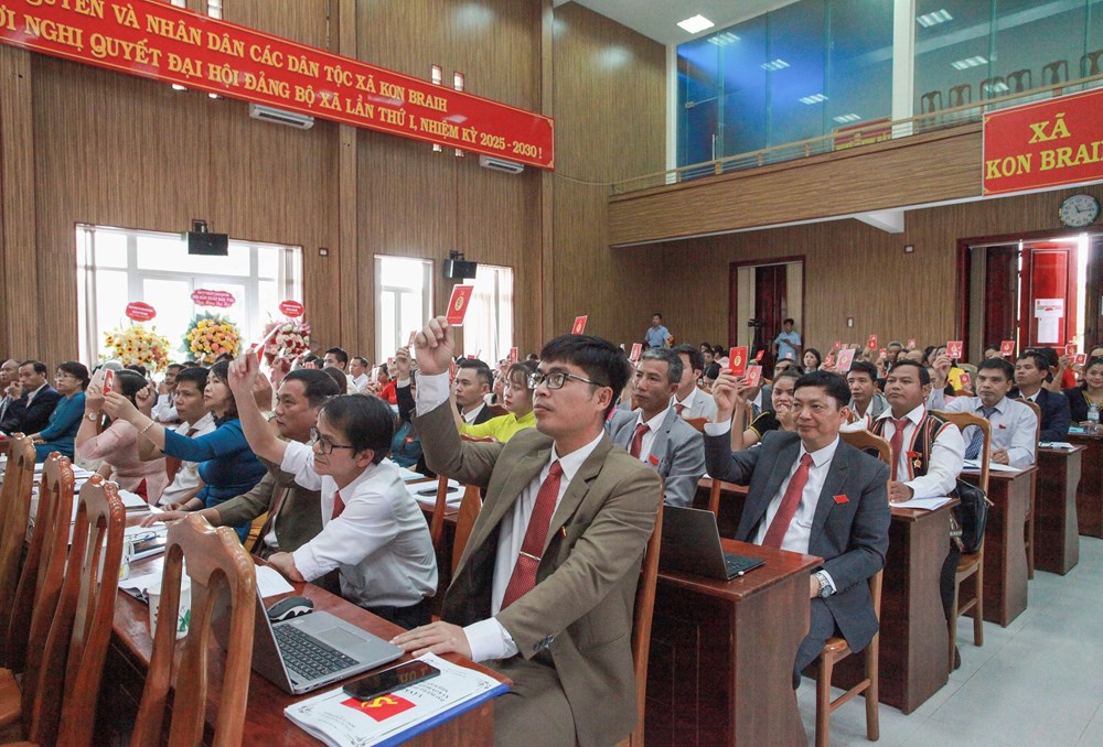 Quảng Ngãi: Xã Kon Braih tổ chức Đại hội đại biểu Đảng bộ lần thứ I, nhiệm kỳ 2025–2030 - ảnh 3