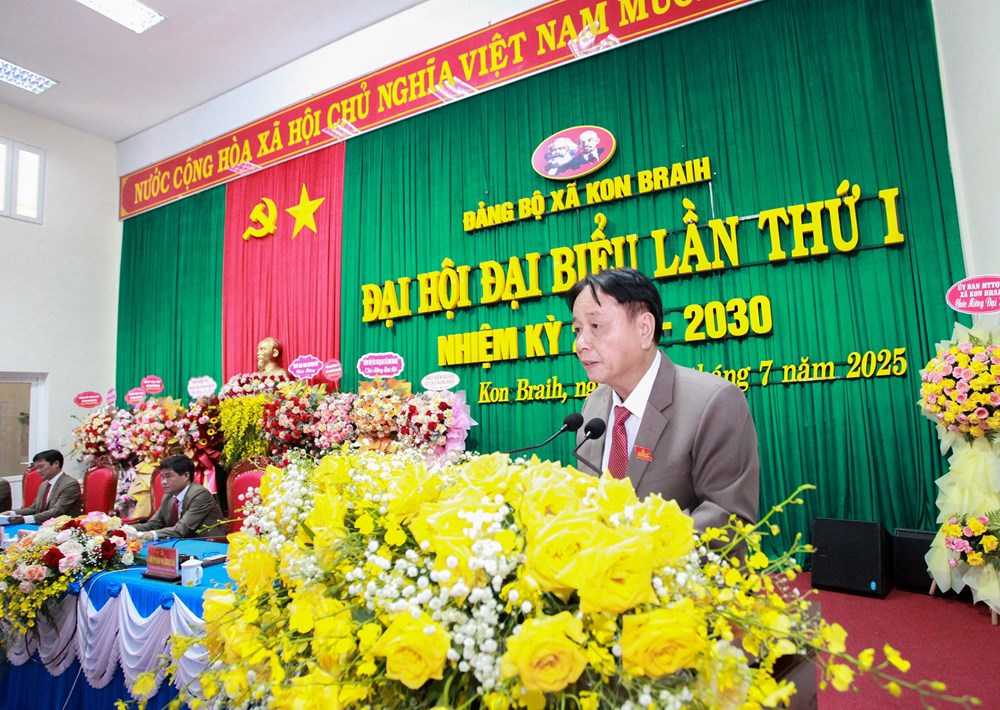 Quảng Ngãi: Xã Kon Braih tổ chức Đại hội đại biểu Đảng bộ lần thứ I, nhiệm kỳ 2025–2030 - ảnh 4