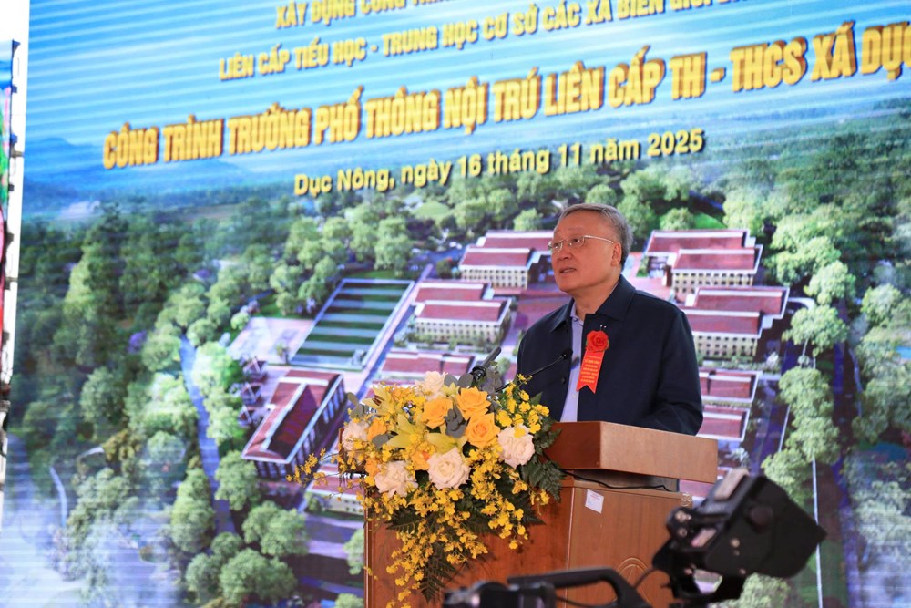 Khởi công xây dựng các trường Phổ thông Nội trú liên cấp tại 4 xã biên giới tỉnh Quảng Ngãi - ảnh 3