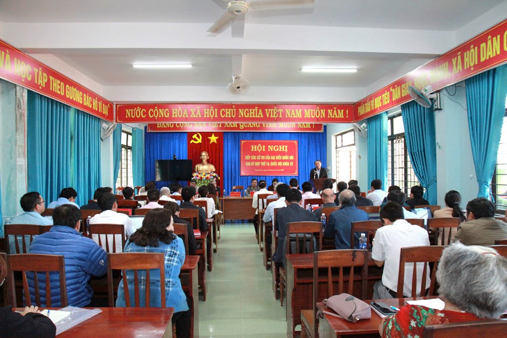 Bộ trưởng Nguyễn Văn Hùng tiếp xúc cử tri xã Ngọk Bay, tỉnh Quảng Ngãi - ảnh 6