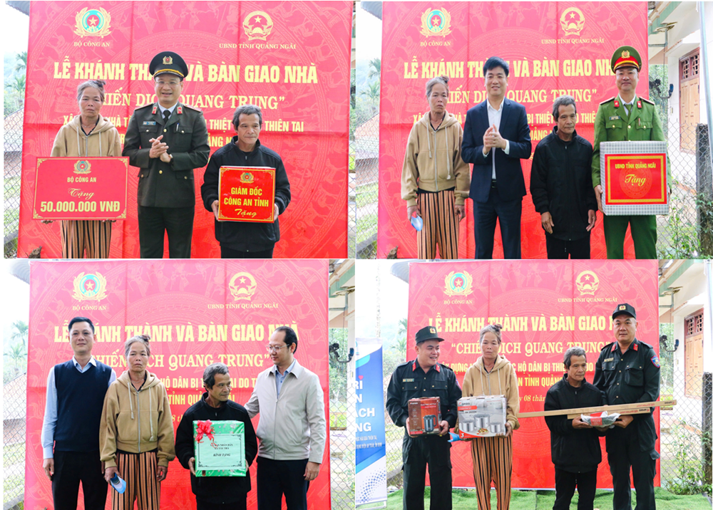 Công an Quảng Ngãi hoàn thành Chiến dịch Quang Trung, hồi sinh những mái nhà sau lũ - ảnh 3