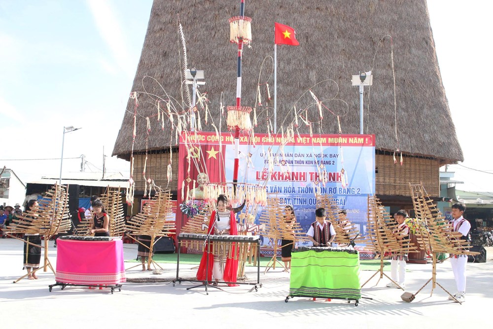 Quảng Ngãi: Ngôi nhà rông gần 110 năm tuổi của người Ba Na được phục dựng nguyên bản - ảnh 2