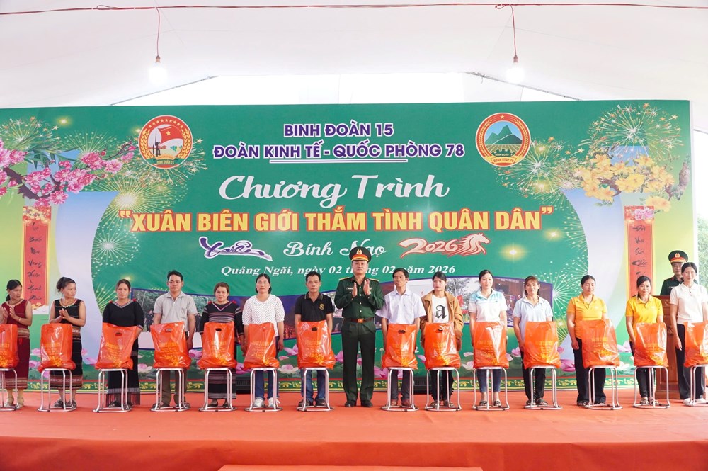 Xuân biên giới lan tỏa nghĩa tình quân dân ở Quảng Ngãi - ảnh 2