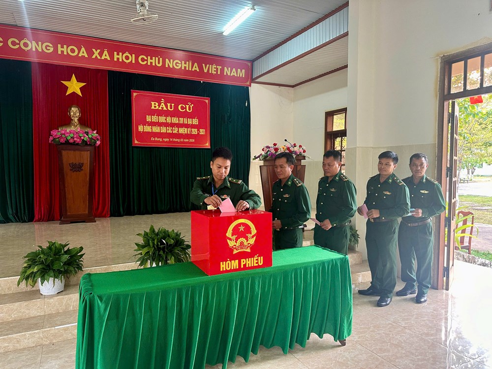 Đắk Lắk: 11 tổ bầu cử hoàn thành việc bỏ phiếu sớm - ảnh 5