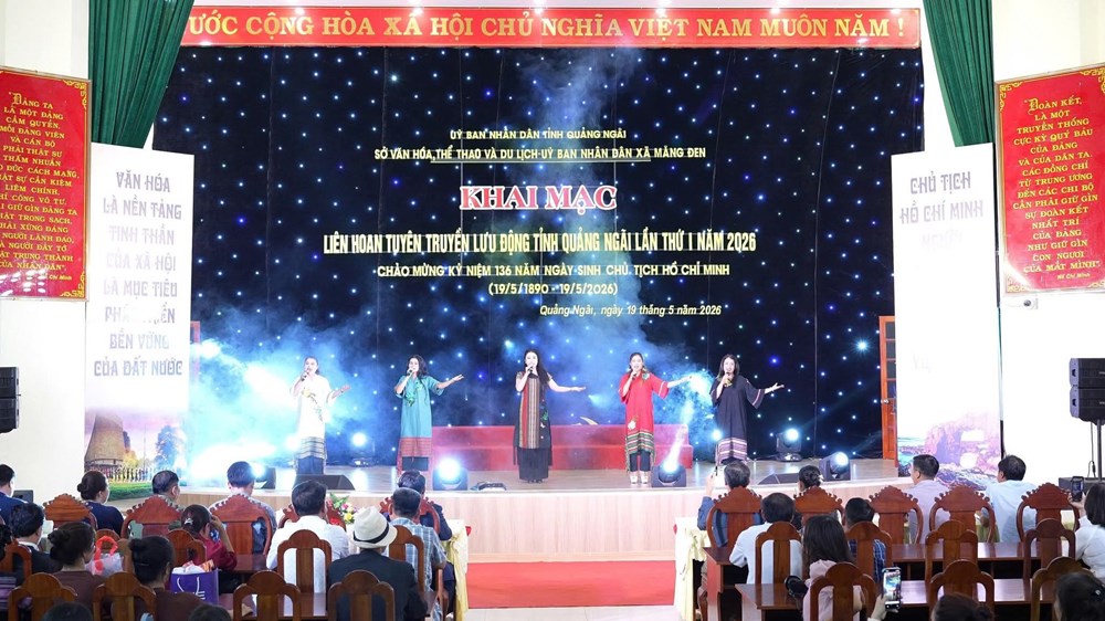 Khai mạc Liên hoan tuyên truyền lưu động Quảng Ngãi  - ảnh 1