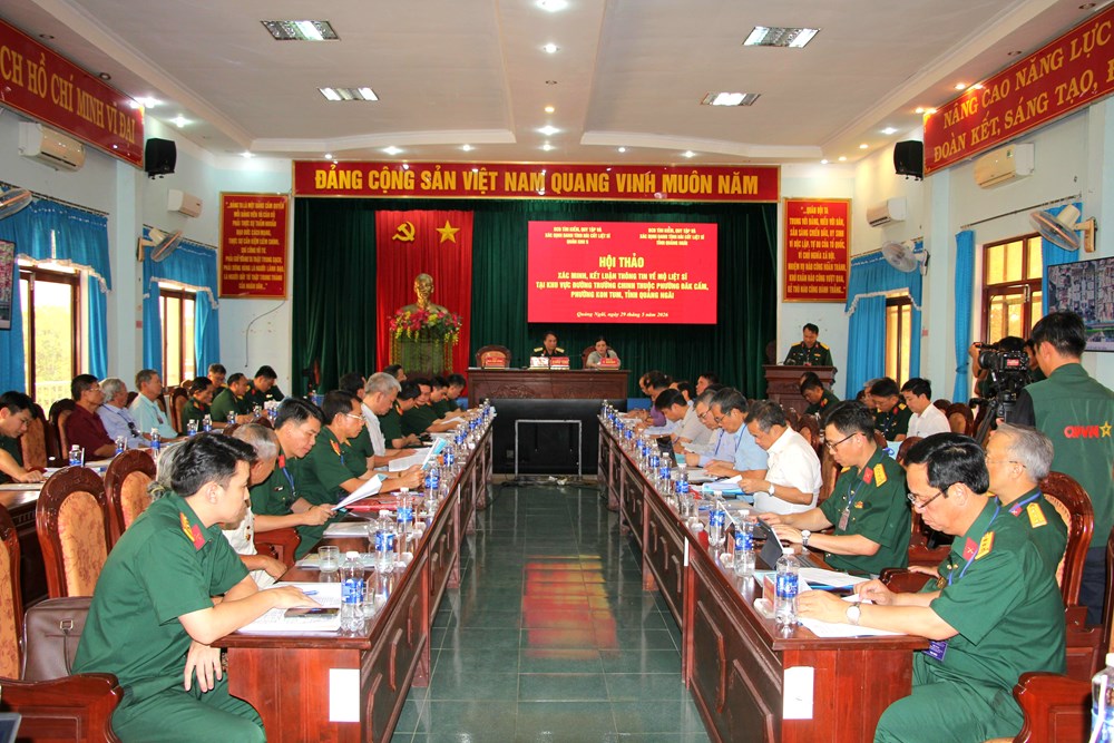 Quảng Ngãi: Hội thảo xác minh khu mộ liệt sĩ tập thể tại Kon Tum - ảnh 1