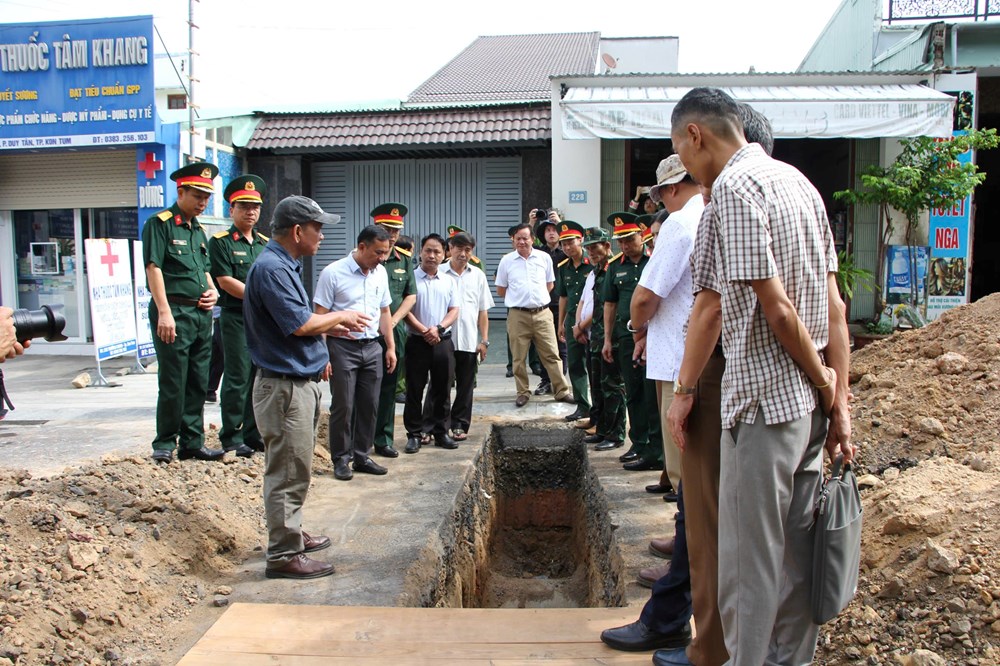 Quảng Ngãi mở rộng hướng tìm kiếm hài cốt liệt sĩ trên đường Trường Chinh - ảnh 1