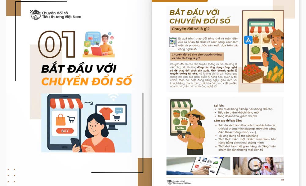 Trang bị kiến thức chuyển đổi số cho tiểu thương - ảnh 1