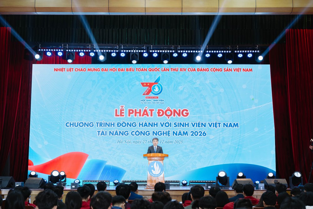 Phát động “Chương trình đồng hành với sinh viên Việt Nam tài năng công nghệ năm 2026“ - ảnh 1