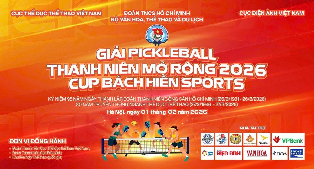 Khởi động Giải Pickleball Thanh niên mở rộng 2026 - ảnh 1