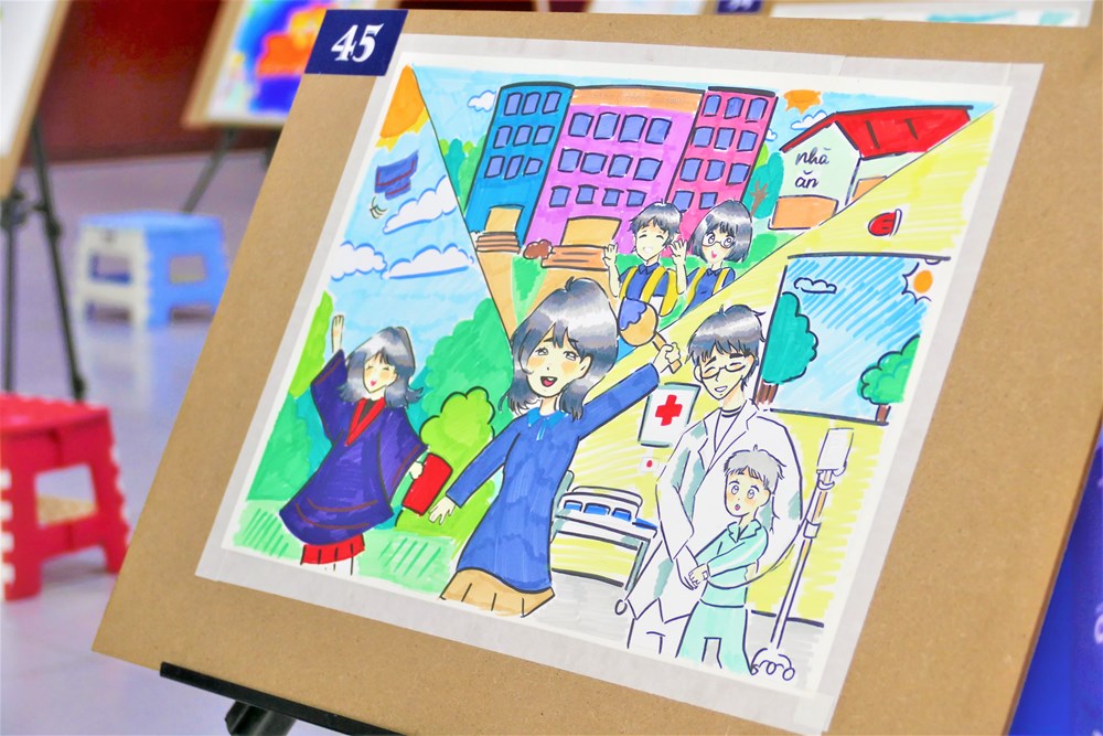 “Những sắc màu cuộc sống”: Khi hội họa nuôi dưỡng tâm hồn trẻ thơ - ảnh 10