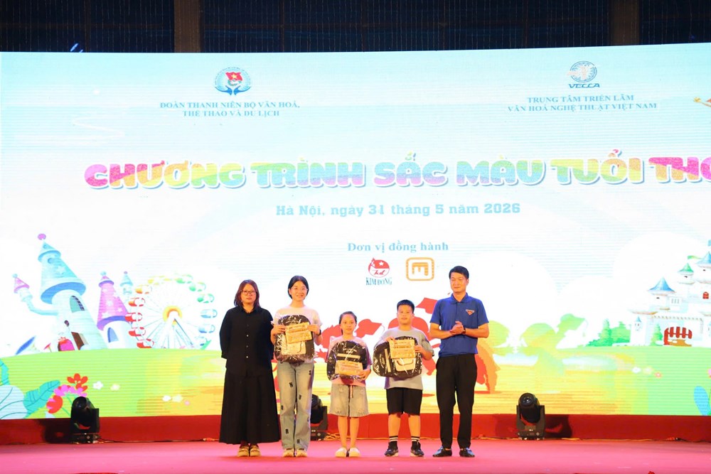 “Sắc màu tuổi thơ”: Hoạt động văn hóa, giải trí bổ ích cho các em nhỏ dịp 1.6 - ảnh 6
