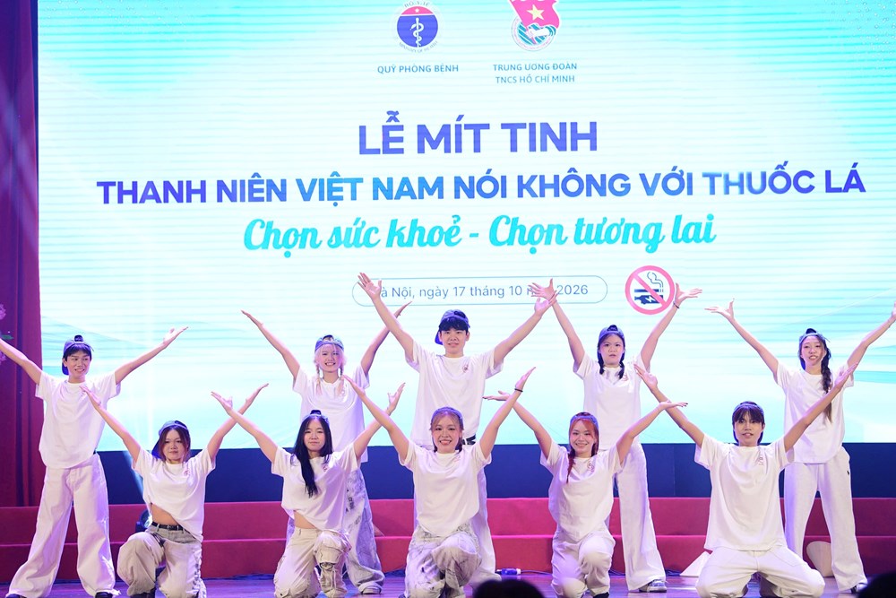 Hơn 800 đoàn viên, thanh niên lan tỏa thông điệp “Chọn sức khỏe, chọn tương lai, không chọn thuốc lá” - ảnh 1