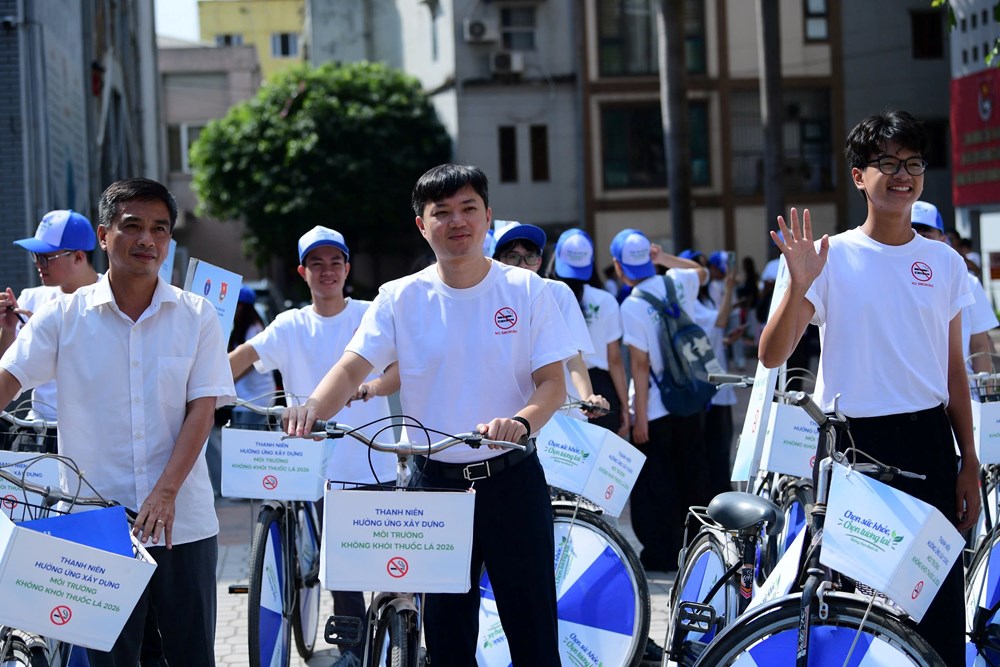 Hơn 800 đoàn viên, thanh niên lan tỏa thông điệp “Chọn sức khỏe, chọn tương lai, không chọn thuốc lá” - ảnh 9