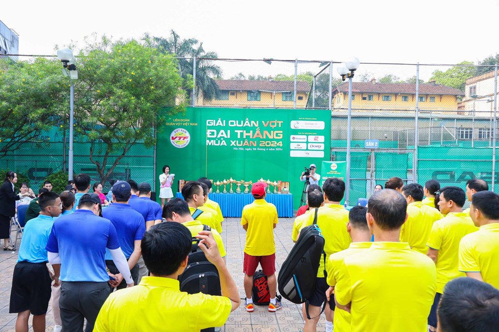 Sôi động Giải quần vợt Đại thắng mùa Xuân 2024 - ảnh 1