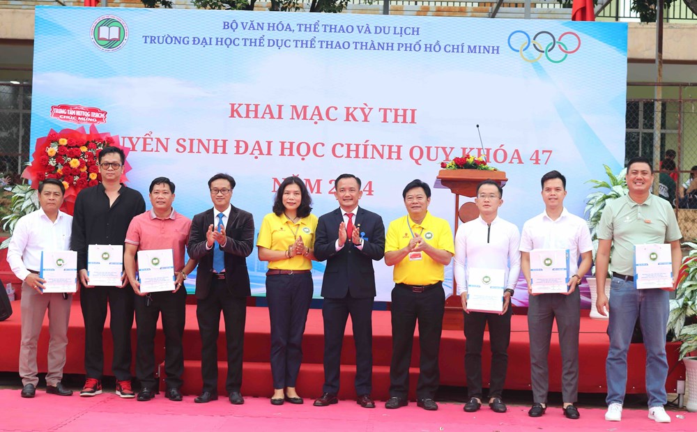 Trường ĐH TDTT TP.HCM khai mạc Kỳ thi tuyển sinh đại học chính quy khóa 47 năm 2024 - ảnh 3