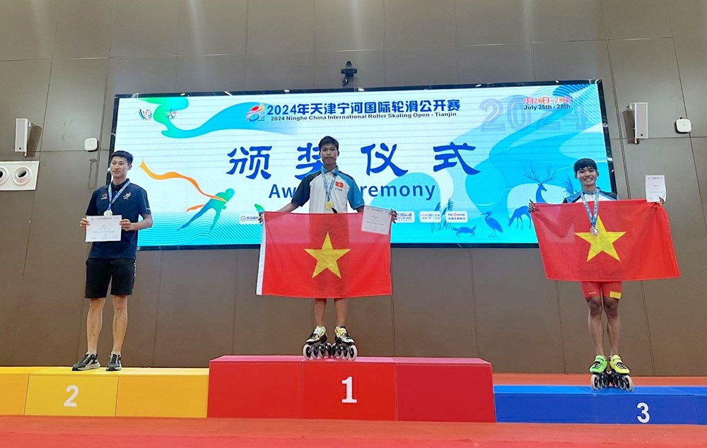 Việt Nam giành 4 HCV tại Giải Patin quốc tế Thiên Tân mở rộng 2024 - ảnh 1
