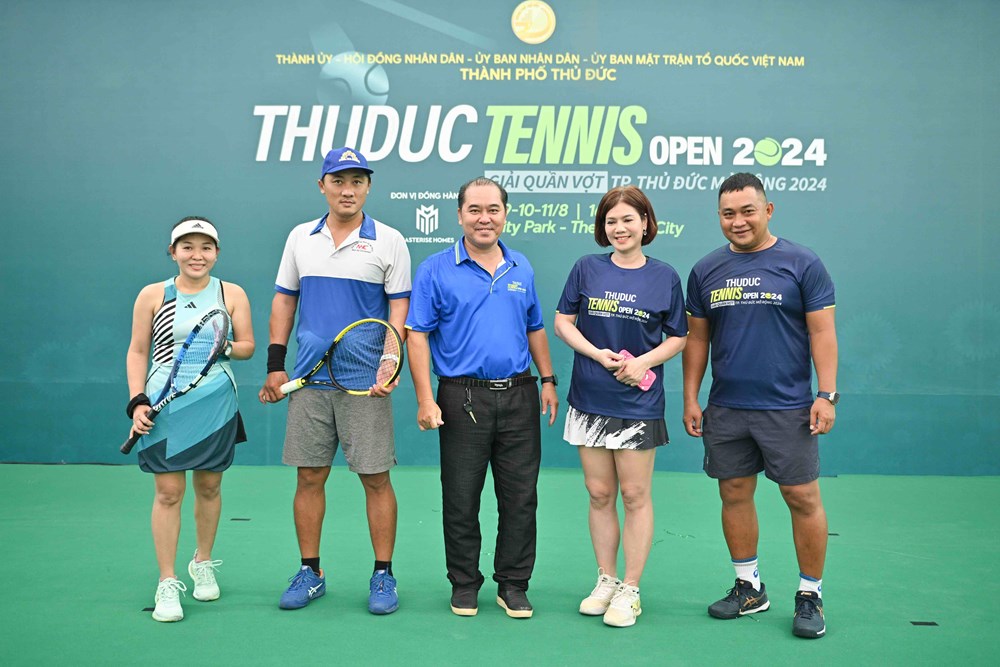 Gần 400 VĐV tham dự Giải quần vợt Thành phố Thủ Đức mở rộng 2024 - ảnh 2
