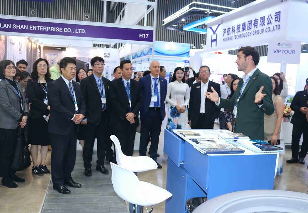 TP.HCM: Khai mạc Triển lãm quốc tế ngành Cấp thoát nước, Công nghệ lọc nước và Xử lý nước thải - ảnh 5