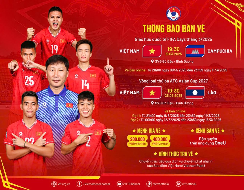 Lịch thi đấu đội tuyển Việt Nam gặp Campuchia và Lào - ảnh 2
