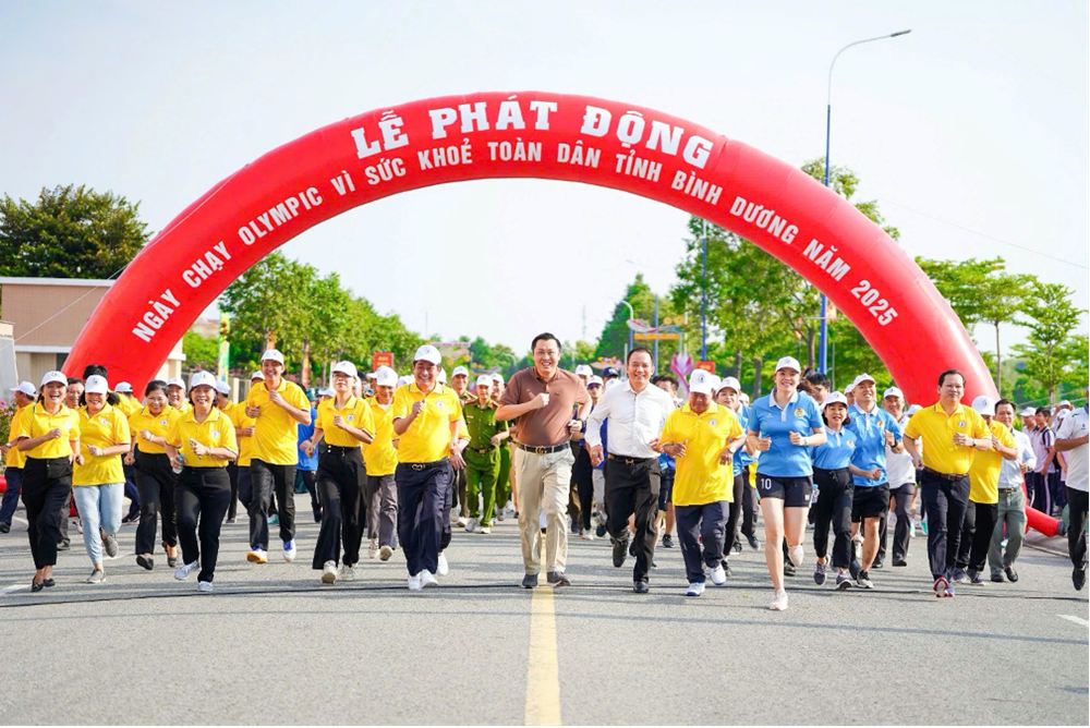 Bình Dương: Sôi động Ngày chạy Olympic vì sức khỏe toàn dân 2025 - ảnh 3
