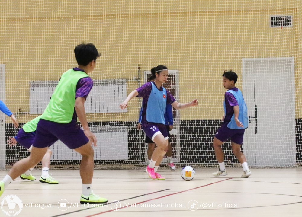 Đội tuyển Futsal nữ Việt Nam trở lại tập luyện, chuẩn bị cho trận đấu với Nhật Bản - ảnh 1