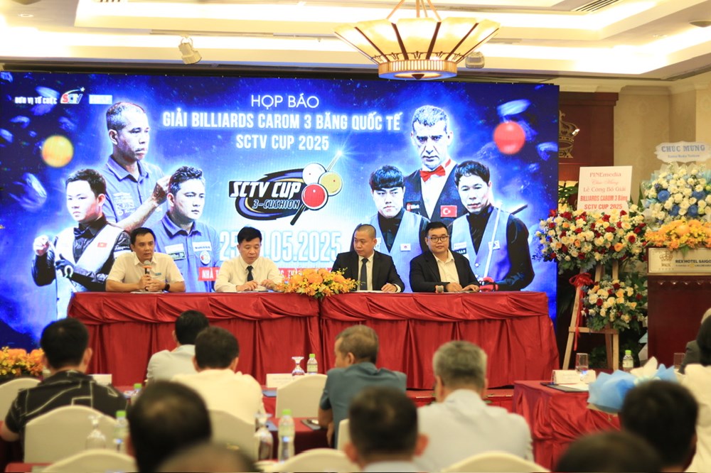 Tiền thưởng “khủng” tại Giải Billiards Carom 3 băng quốc tế SCTV Cup 2025 - ảnh 1