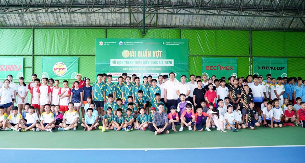 Bình Dương: Khởi tranh Giải quần vợt vô địch Thanh thiếu niên Quốc gia 2025 - ảnh 2