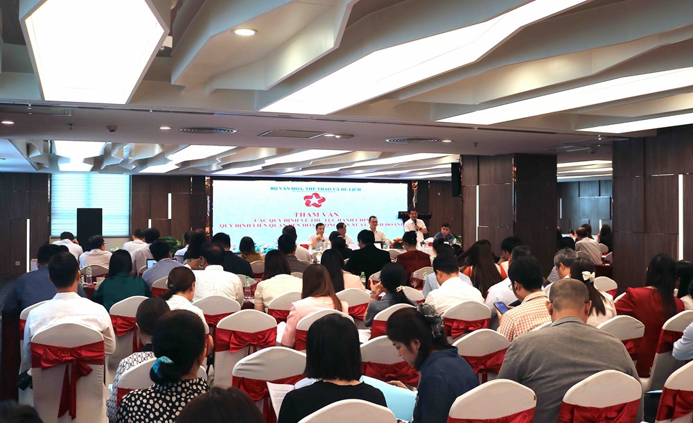 Hội nghị Tham vấn các quy định về thủ tục hành chính, quy định liên quan đến hoạt động sản xuất, kinh doanh của Bộ VHTTDL - ảnh 1